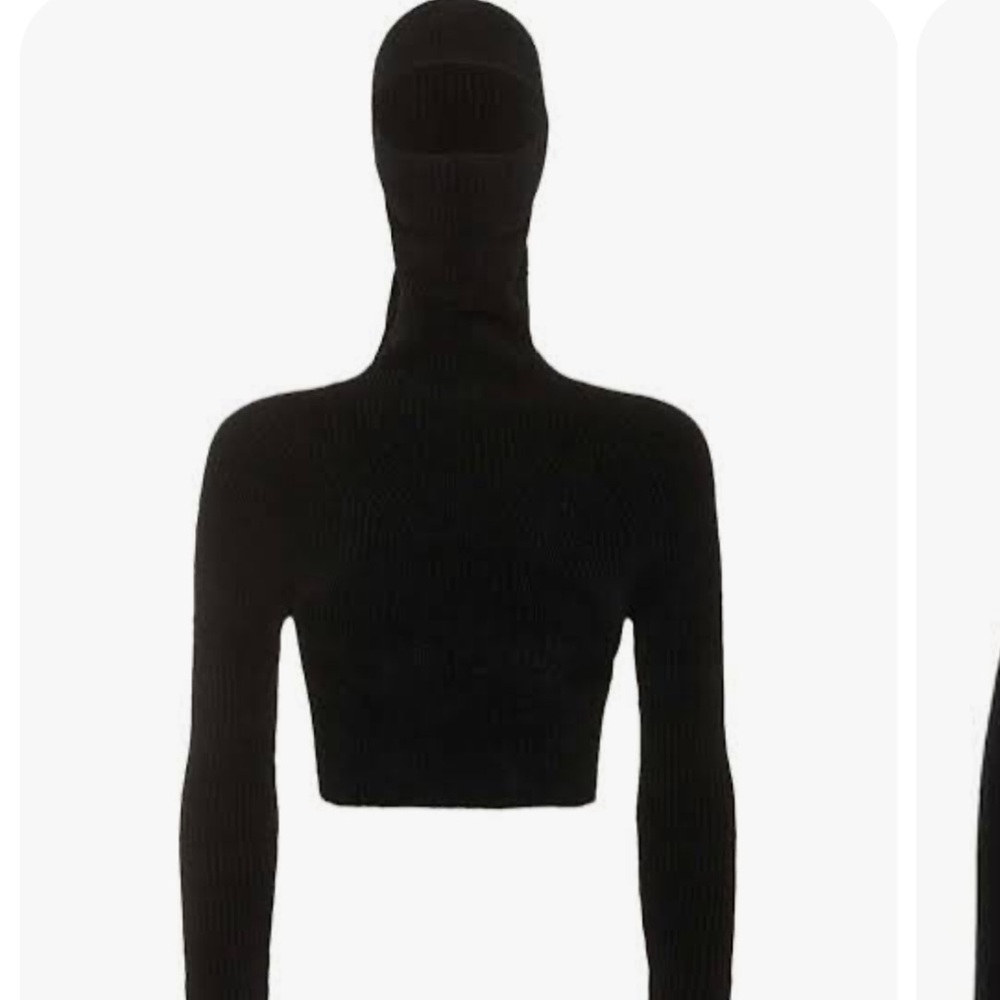 Jacquemus Black Cowl Neck Sweater